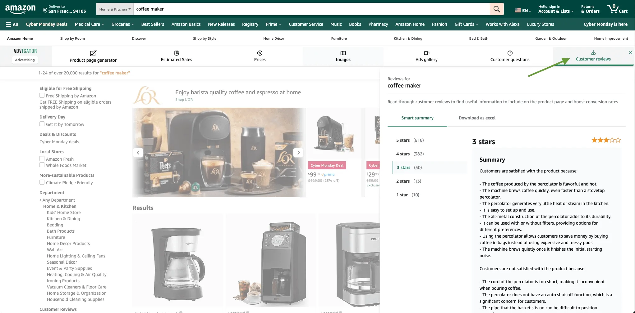 Analizar las reseñas de los clientes