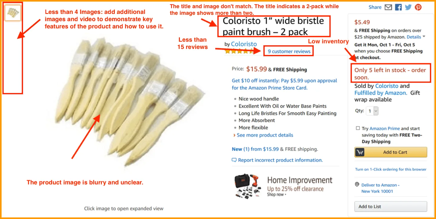 Preparación en Amazon